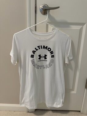 Under Armour White Women’s Baltimore Maryland Graphic Tee